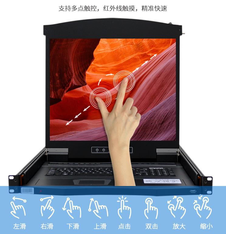 AE-1908T支持多點(diǎn)觸屏，不同觸摸手勢解讀