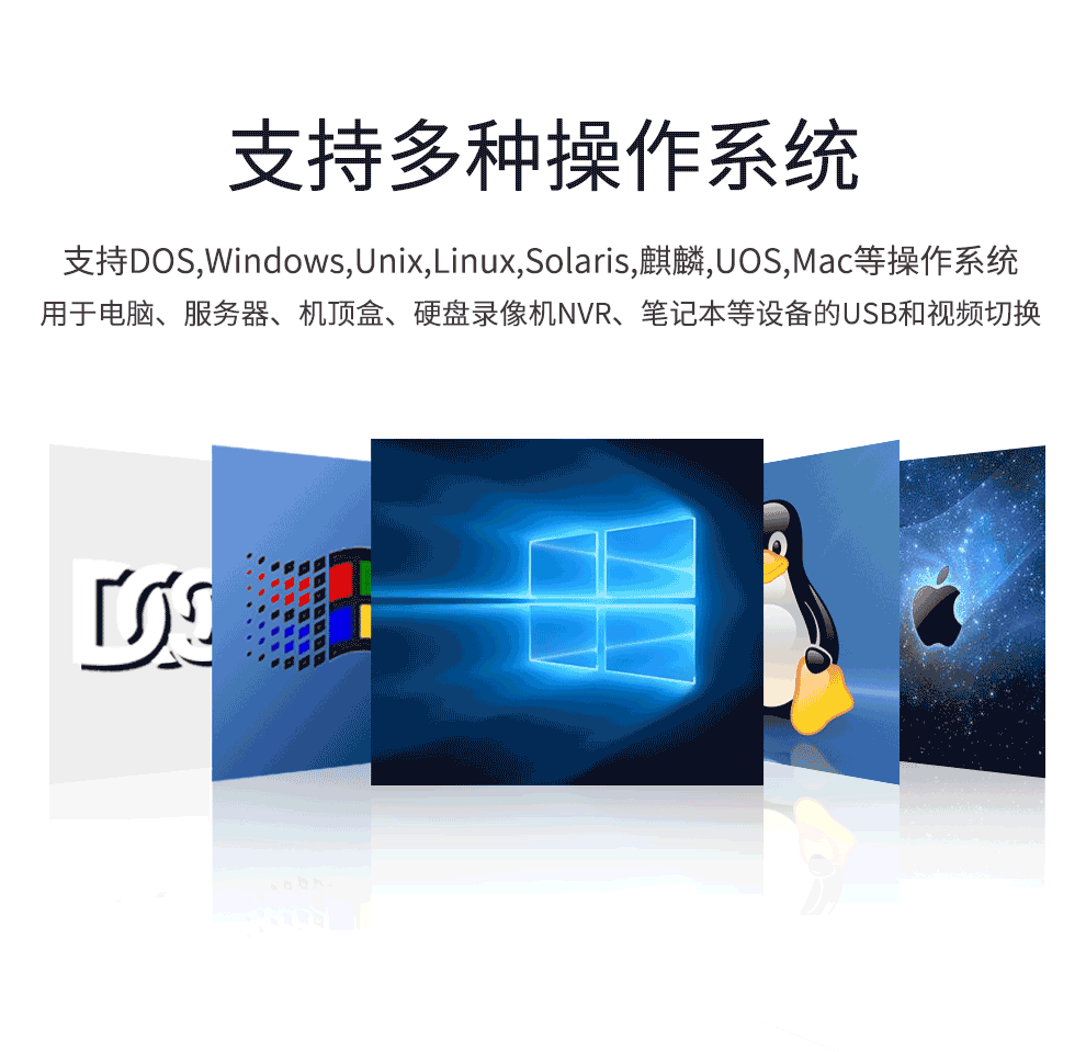 AEK-1704D麥森特4口DVI口KVM切換器高清1920*1080P短款(480mm深)兼容不同的操作系統(tǒng)